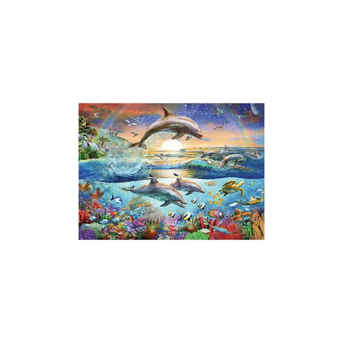 Puzzle 300 pièces XXL - Ravensburger - Le paradis des dauphins - Paysage et nature - Multicolore - 9 ans-2
