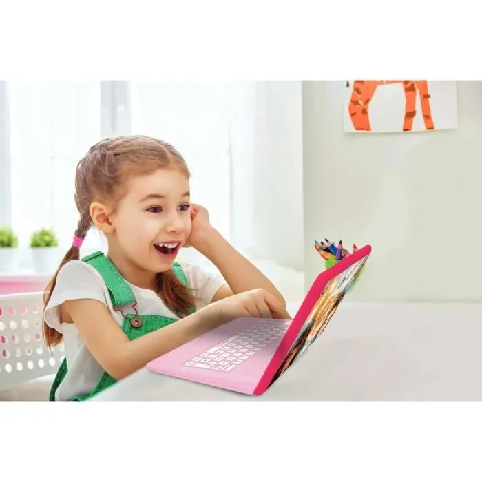 Ordinateur éducatif bilingue Barbie - LEXIBOOK - 124 Activités - Enfant - Rose et blanc-3
