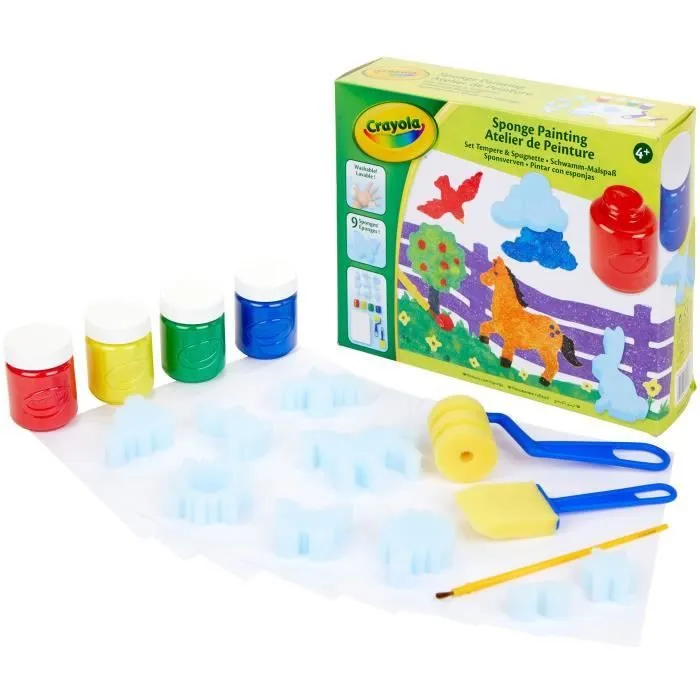 Créatif - CRAYOLA - Atelier de Peinture - Kit de dessin et peinture lavable! Dès 4 ans-3