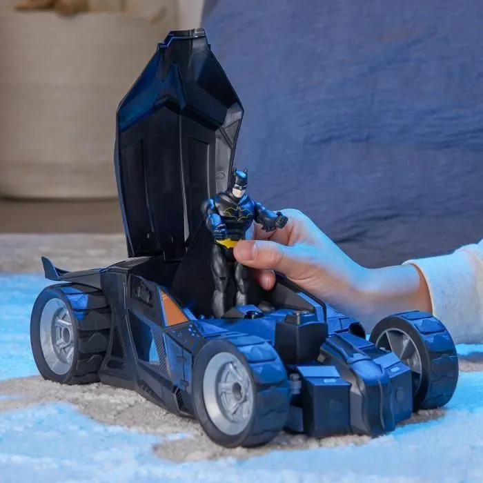 BATMAN - BATMOBILE RC 1-20 + FIGURINE articulée 10 CM Batman-1