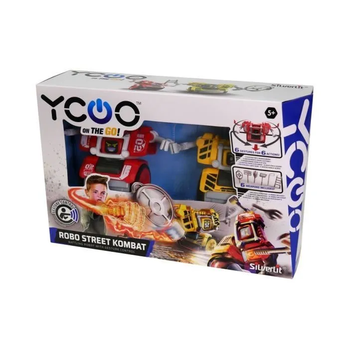 Pack de 2 robots de combat interactifs YCOO STREET KOMBAT avec détecteur de mouvements pour toute la famille-4