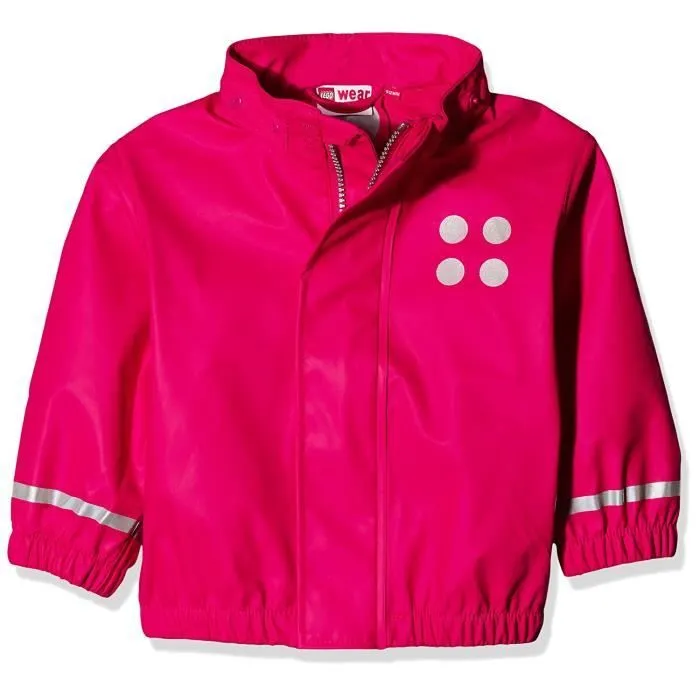Lego Wear 19446 Jane Veste de Pluie Fille Rouge FR : 18-24 Mois (Taille Fabricant : 86) - 19446-364-2