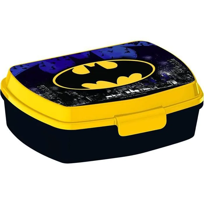 Boîte à lunch - Batman - 85575 - Jaune - Rectangulaire - Enfant-0