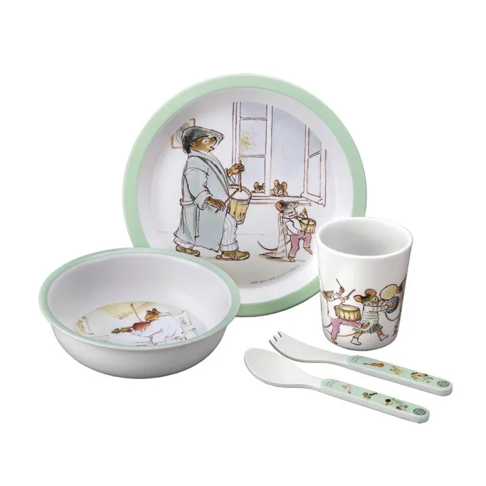Coffret repas 5 pièces - Petit Jour Paris - Ernest et Célestine - Fille - Blanc - Enfant-1