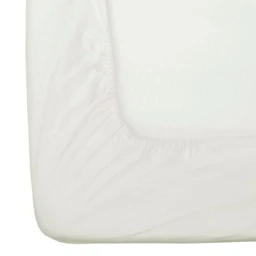 Drap-housse blanc en flanelle grand bonnet 180 g/m² - 150 x 200 cm-1