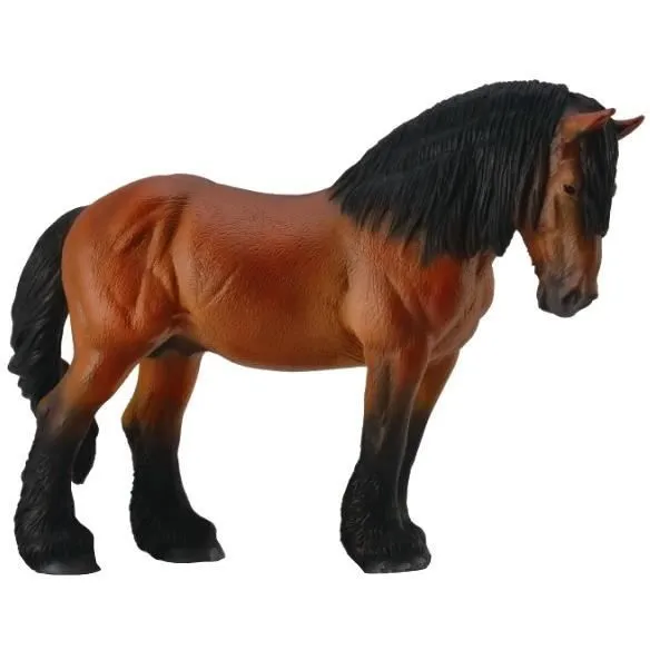 Figurine Cheval Ardenner Hengst Collecta - Marron - Pour Enfant - 16,7 x 10,9 cm-0