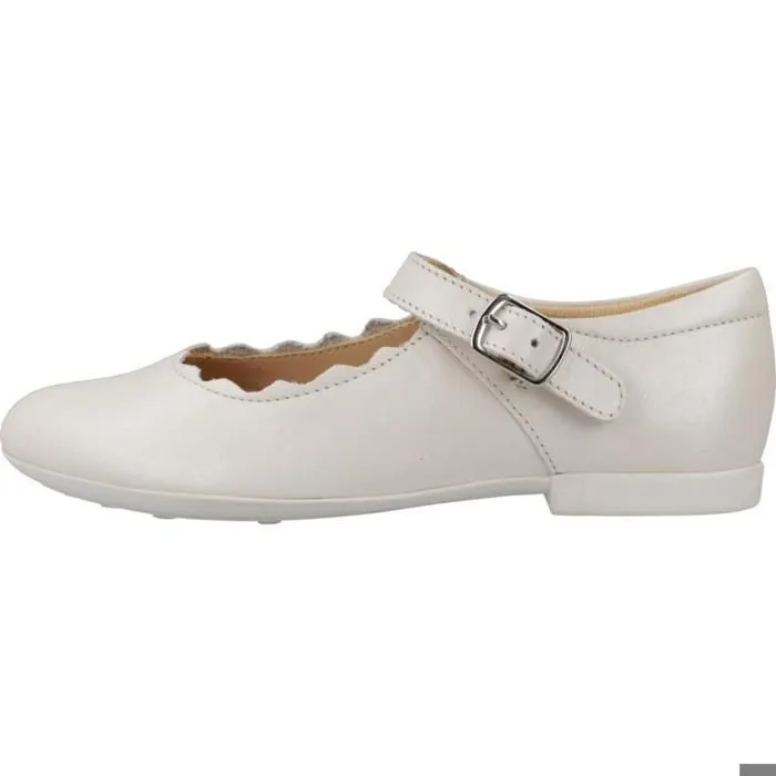 Ballerines Geox J4555C 00044 C1000 Blanc Fille - Cuir - Enfant-1