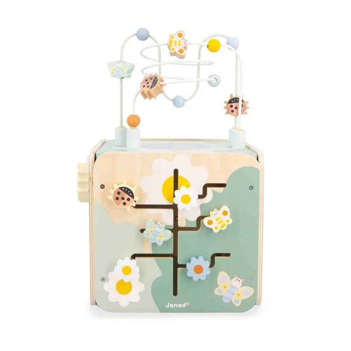 Grand Cube Multi-Activités Sweet Cocoon - 11 Activités pour Enfant - Jouet d'Éveil - en Bois FSC - Dès 18 Mois-2