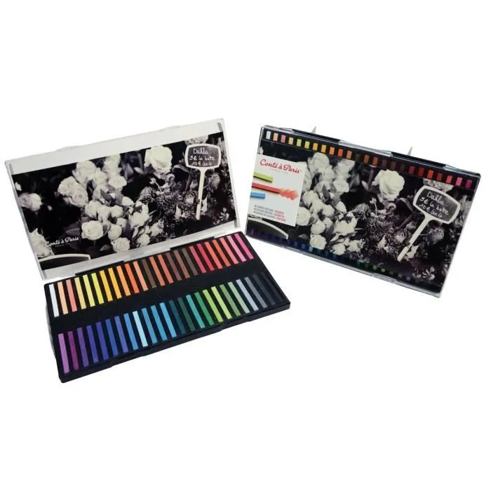 Carrés de couleur CONTE A PARIS - Assortiment de 48 - Douceur et luminosité-1