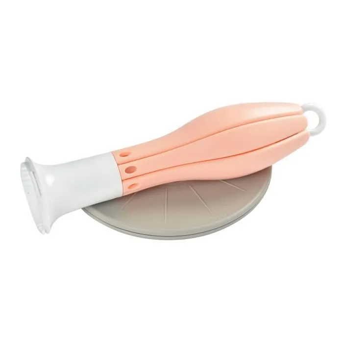 Béaba Biberonnerie Egouttoir Fleur Pliable Rose-3