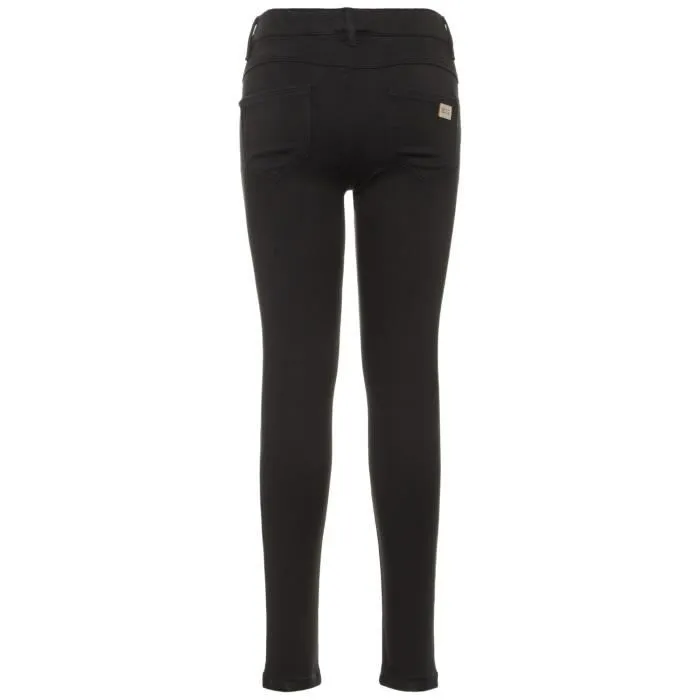 Legging fille Name it Polly Toras - black denim-1