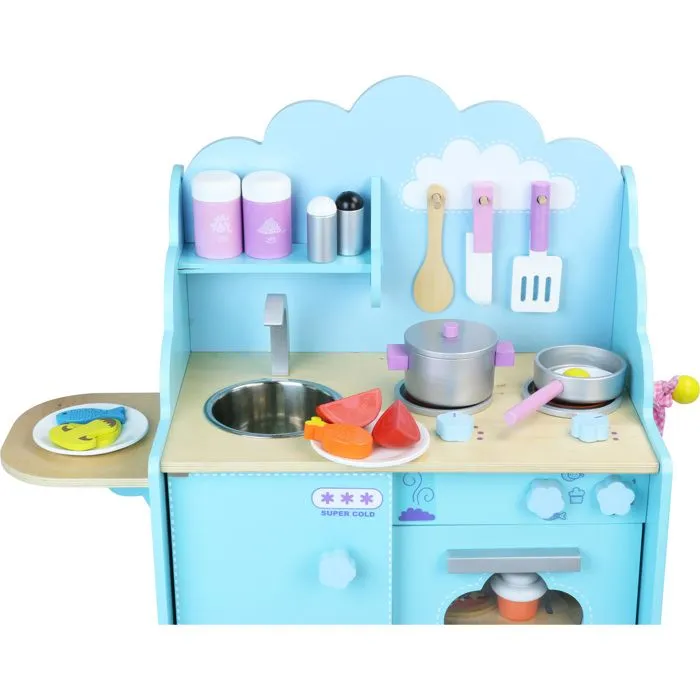 Cuisine dans les nuages - VILAC - Jouet d'imitation - Mixte - Bleu - 3 ans - Enfant - Multicolore - Bois-4