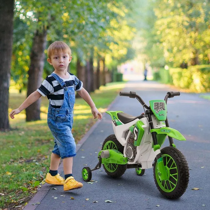 HOMCOM - Moto électrique pour enfants - PP - 106.5x51.5x68cm - Vert-1