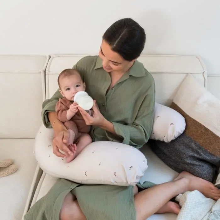 doomoo Coussin de maternité et d'allaitement Buddy - Confort optimal pour maman et bébé, Mushrooms-3