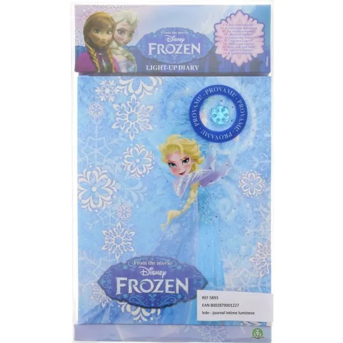LA REINE DES NEIGES Journal Intime Lumineux - Disney-0
