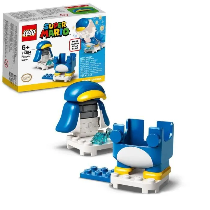LEGO® Super Mario™ 71384 Pack de Puissance Mario pingouin Ensemble d'extension Costume pour équiper le personnage LEGO® Mario™-0