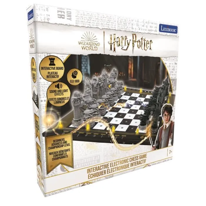 HARRY POTTER - Jeu d'échecs électronique - Clavier tactile, effets lumineux et sonores - 64 niveaux de difficulté - LEXIBOOK-5