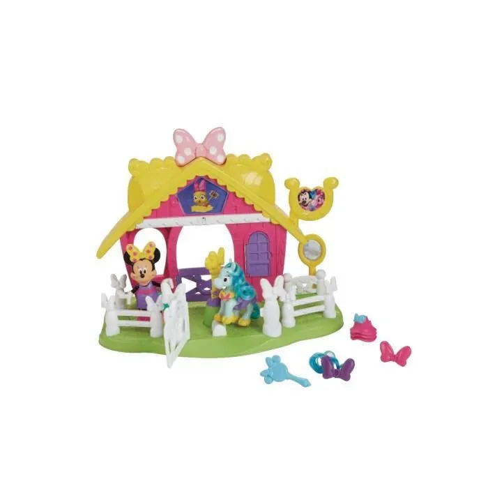 Ecurie Minnie - Fisher-Price - Avec figurine Minnie, poney et accessoires - Pour fille à partir de 2 ans-6