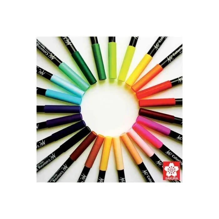 Feutre Pinceau - SAKURA - Koi Coloring Brush - Incolore - Pointu flexible - Mixte-1