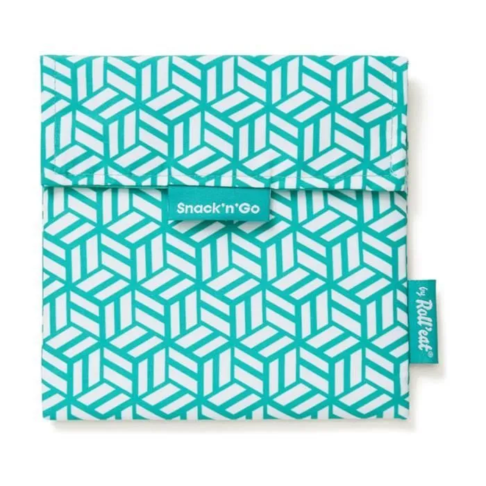 Sac à goûter - ROLL'EAT - Snack'n'Go - Réutilisable - Anti-taches - Vert-0