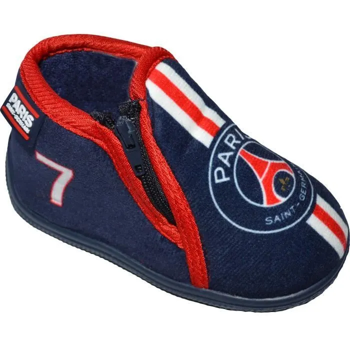 Bebeboutik Chausson bebe PSG Collection officielle PARIS SAINT GERMAIN Mbappe Bleu