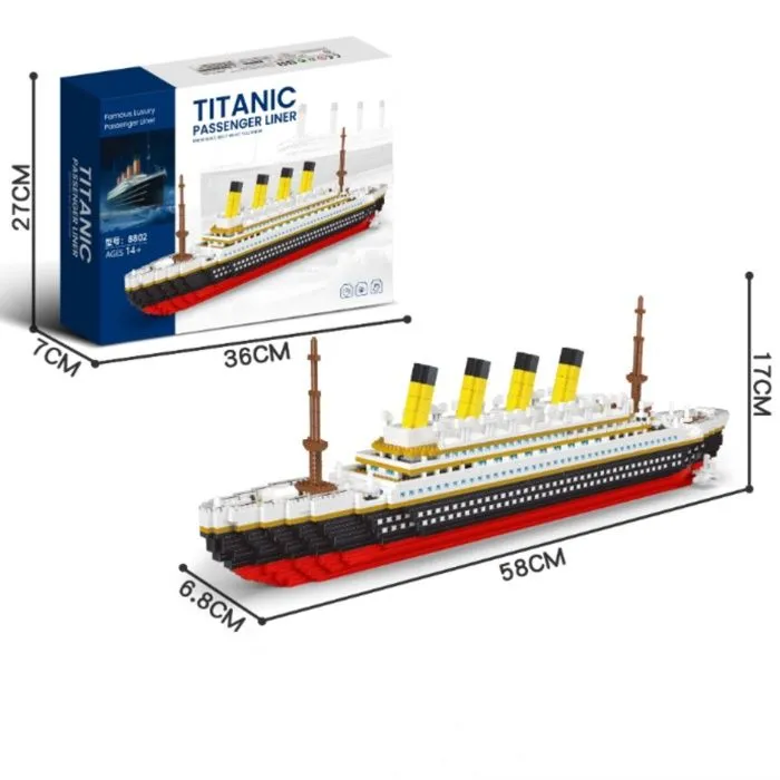 Maquette Titanic - INNOVTEC - 3800 pièces - Plastique - 40x7x28,5 cm - Mixte-1