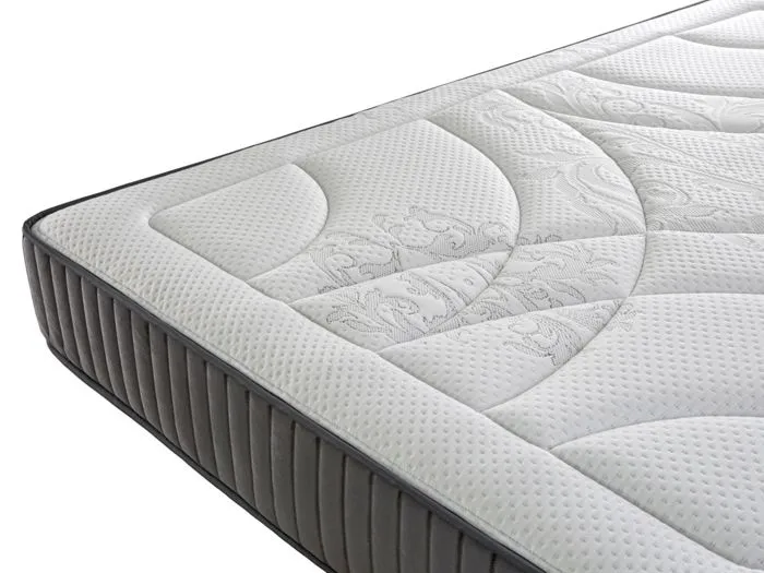 Matelas 80X180 BORDEAUX Épaisseur 25 CM Ressorts ensachés Mousse HR réspirant-3