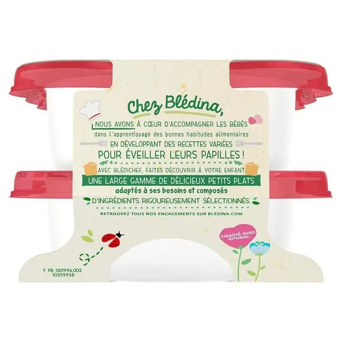 BLEDICHEF Riz aux légumes et poulet 2 x 230g-3