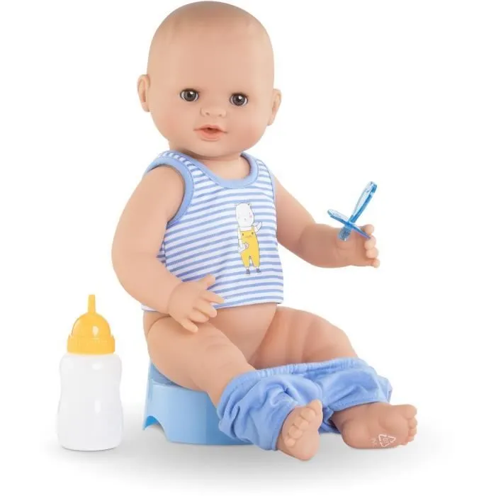 Corolle - Mon Grand Poupon - Paul fait pipi - Poupon 36cm sexué au corps vinyle - Dès 2 ans-1
