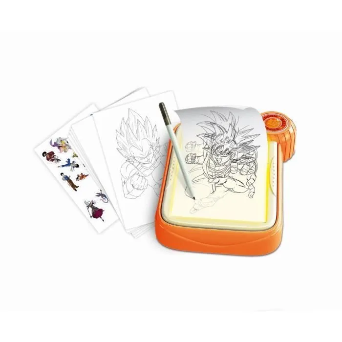 CLEMENTONI - Tableau lumineux - Dragon Ball - Dessine tes personnages préférés - Dés 6 ans-1