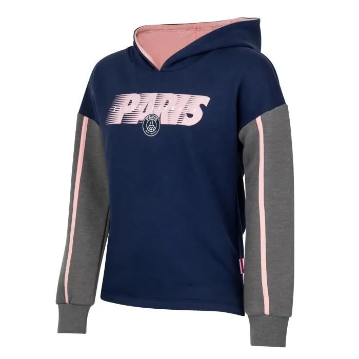 Sweat capuche - PARIS SAINT GERMAIN - PSG - Bleu - Fille - Manches longues-2