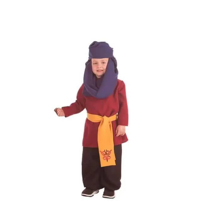 Déguisement Paje DisfraZZes pour enfants - Ceinture bleue - Rouge et multicolore-0