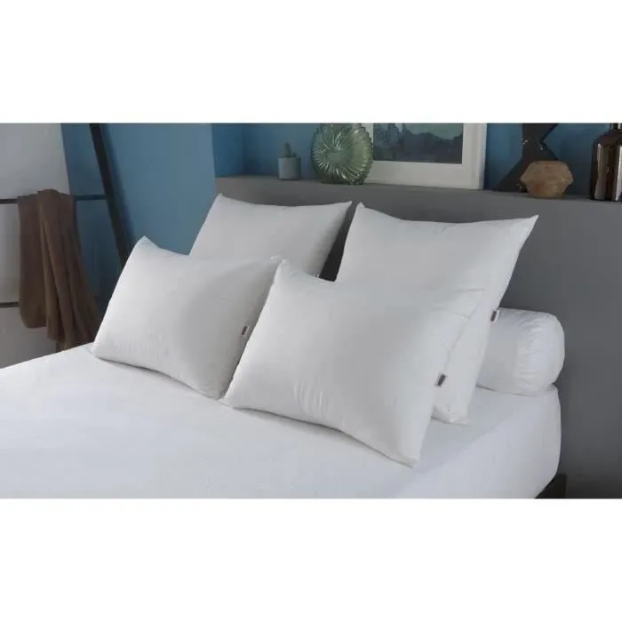 DODO Oreiller Grand luxe Quallofil Allerban - 60 x 60 cm - Blanc-3