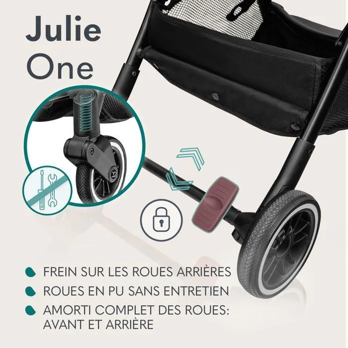 Poussette canne compacte LIONELO Julie One - Jusuq'à 22 Kg - Légère & pliable - Accessoires - Beige-4
