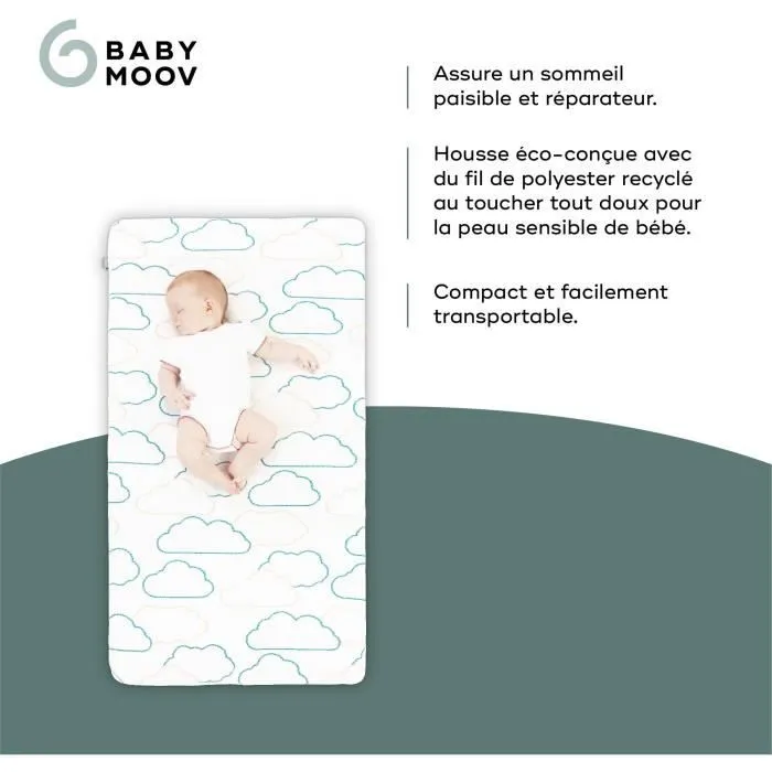 Babymoov Matelas de voyage Cosy'Lite Nomad 60x120cm, Oeko Tex, Eco-conçu, Fabriqué au Portugal-2