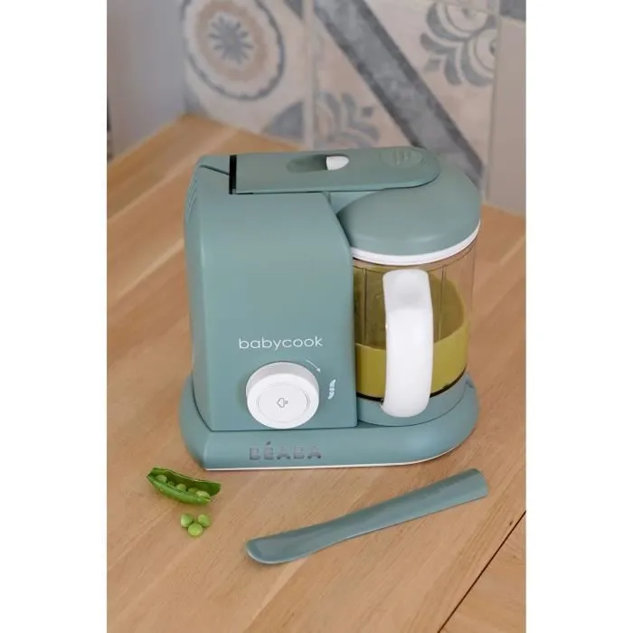 BÉABA - Babycook Solo - Robot Bébé 4 en 1 Mixeur-Cuiseur - Cuisson Vapeur - Eucalyptus-4