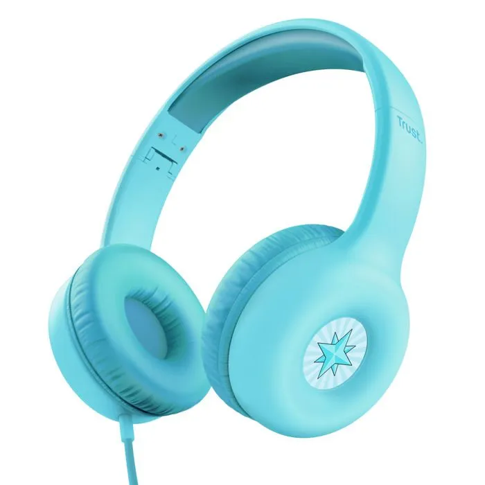 Casque audio enfant - Trust - 25278 - Volume limité à 85 dB - Design coloré - Autocollants personnalisables-0