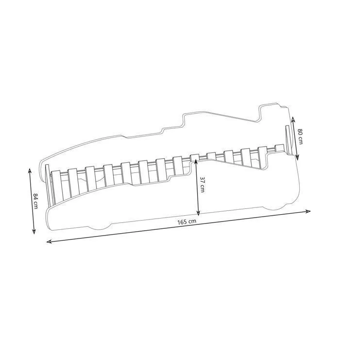 Lit enfant Voiture Formule 1 Bleu 160 x 80cm-2