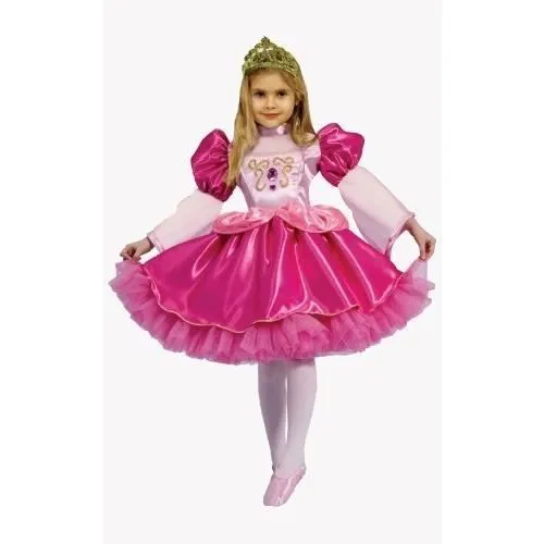 Déguisement de ballerine gracieuse - DRESS UP AMERICA - 563-L - Robe, diadème, chaussons - Taille 12-14 - Rose-0