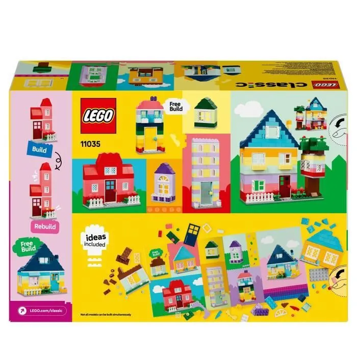 LEGO® 11035 Classic Les Maisons Créatives, Jouet pour Garçons et Filles Dès 4 Ans, Briques de Construction-5