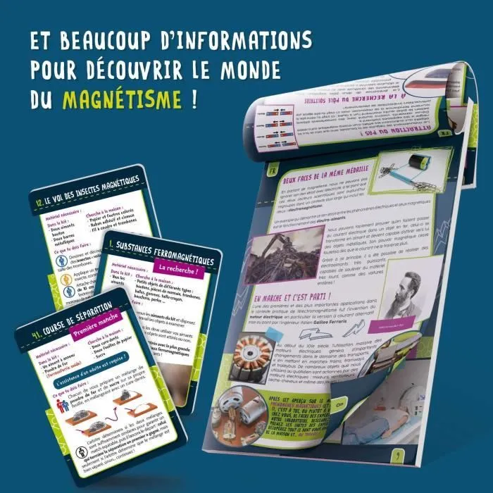 50 expériences de magnétisme - Kit Scientifique - I'M A GENIUS-3