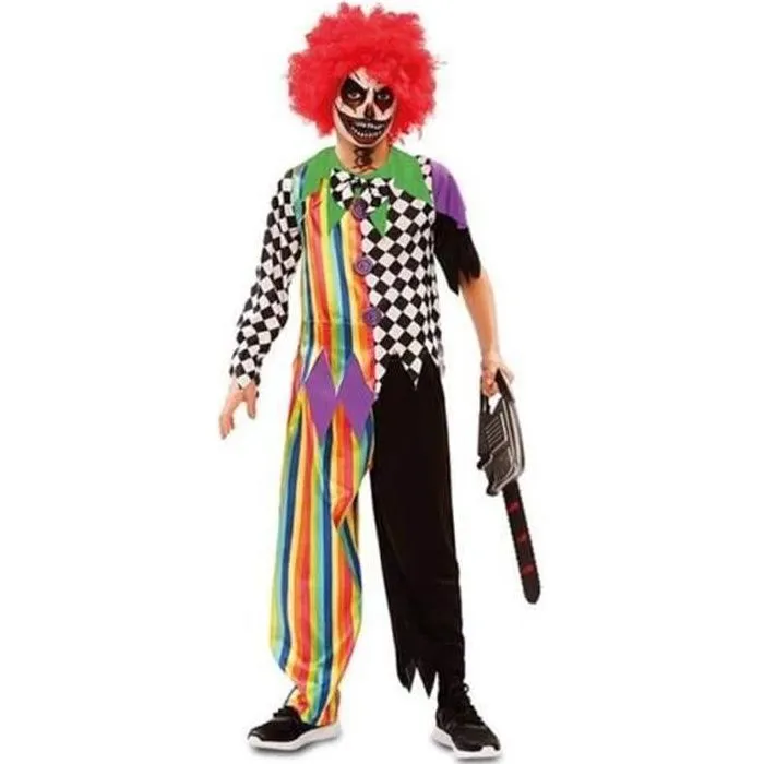 Déguisement de Clown Sinistre Multicouleur pour garçon - Disfrazzes - Chemise et pantalon - Halloween-0