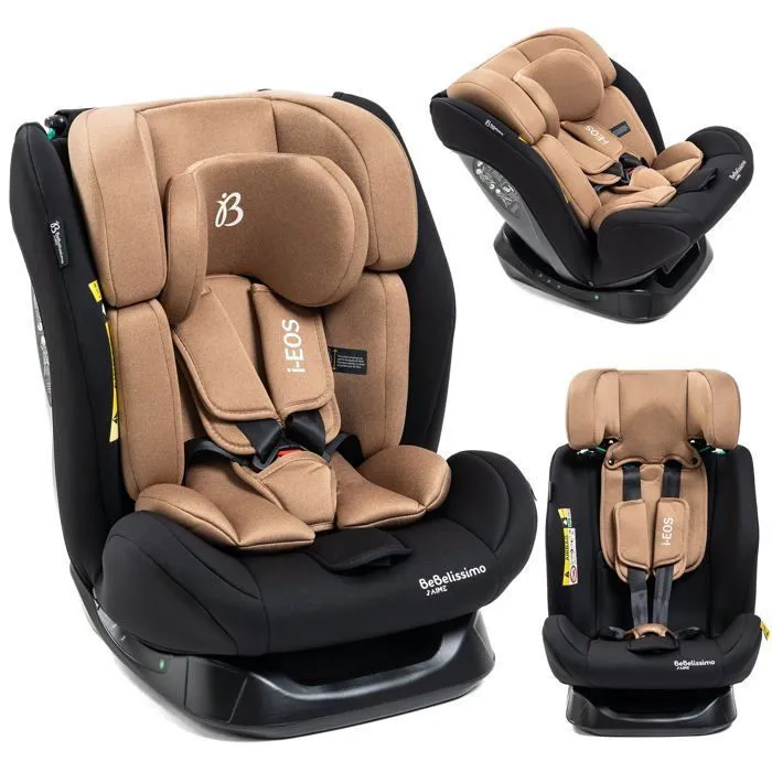 BEBELISSIMO  - Siège auto I-size  - groupe 0+/1/2/3 - (0-36kg) -  Inclinable - 40 -150cm - i-EOS - beige-0