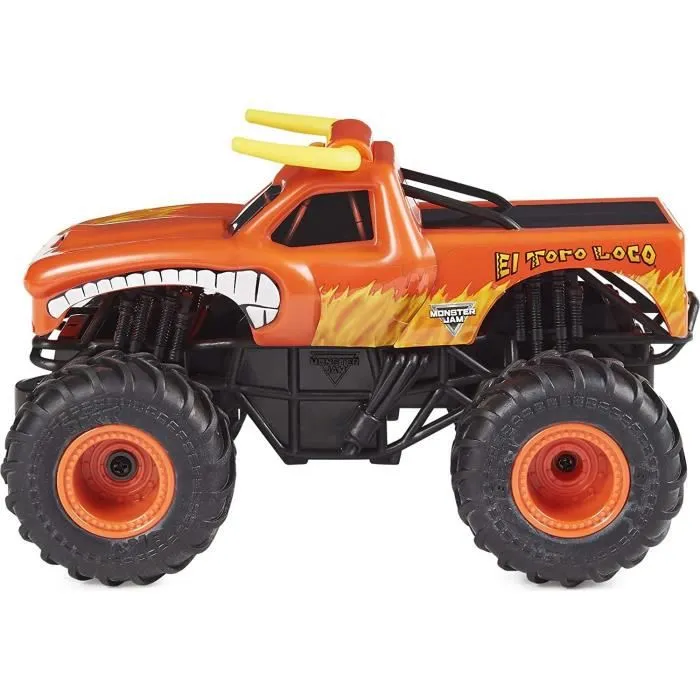 MONSTER JAM - EL TORO LOCO RC 1:24 - Monster Truc véhicule Radiocommandé Officiel 2,4 GHz - 6060517 - Jouet Enfant 4 Ans Et +-3