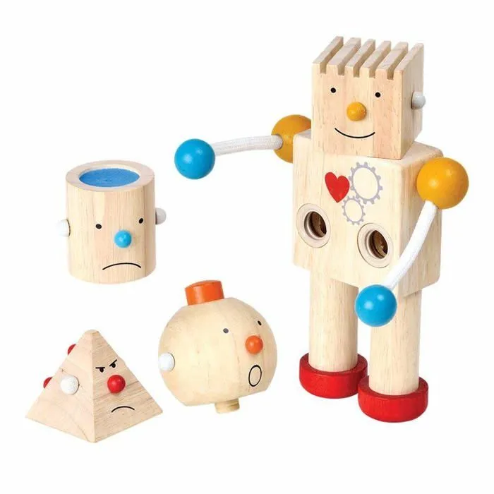 Robot Transformeur - PLAN TOYS - Dimensions 19 x 7,5 x 18,5 cm - Mixte - A partir de 36 mois-1