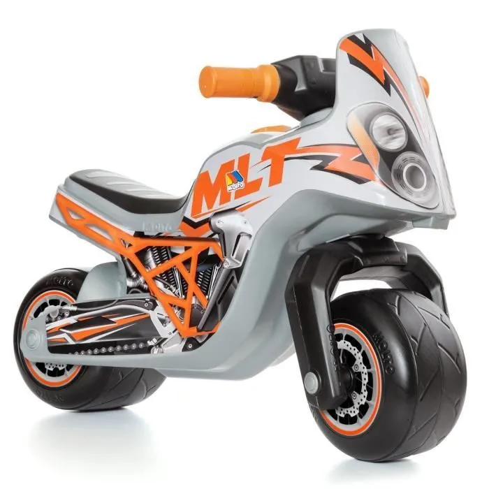 Moto à Pousser - MOLTO - CROSS RACE MLT - Tout-terrain - Gris/Orange - 29 cm-0