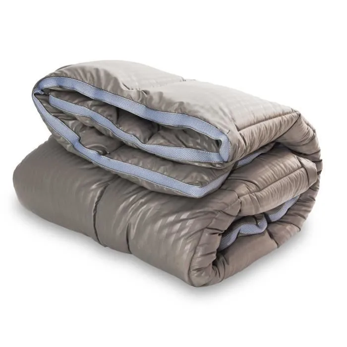 Couette Luxe Taupe 140x200 | Thermorégulatrice | Adaptable à tout couchage-0