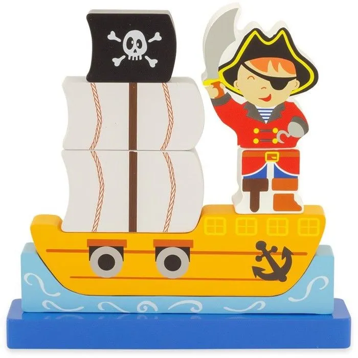 Puzzle Magnet Pirate - Ulysse Couleurs d'Enfance - Scène de vie - Enfant - 8 pièces aimantées-0