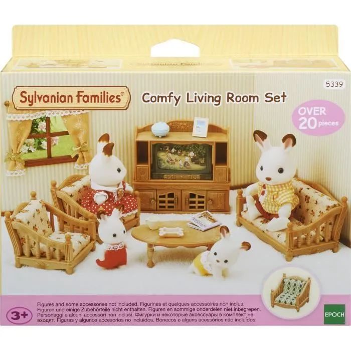Figurines miniatures - SYLVANIAN FAMILIES - 5339 - La pièce à vivre - Meubles et accessoires pour enfants-0