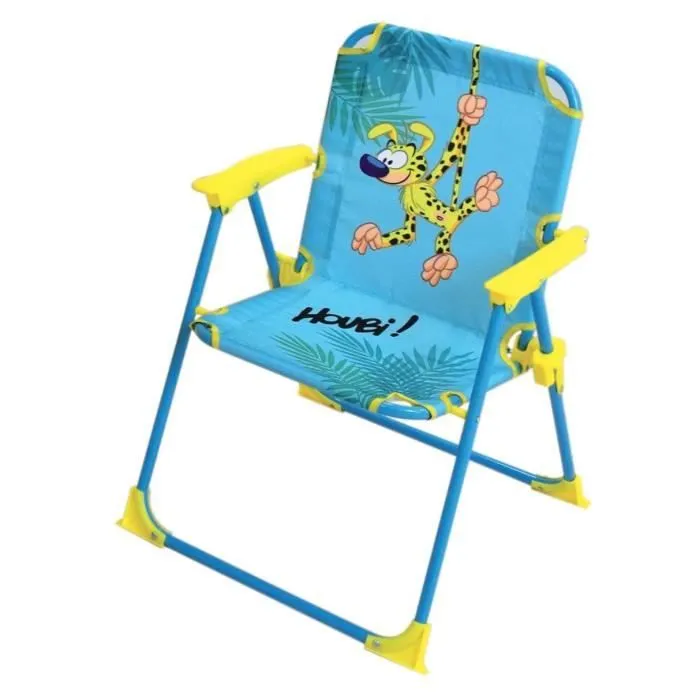 Salon de jardin pour enfants - FUN HOUSE - MARSUPILAMI - Jaune - 2 chaises pliantes - Parasol-2